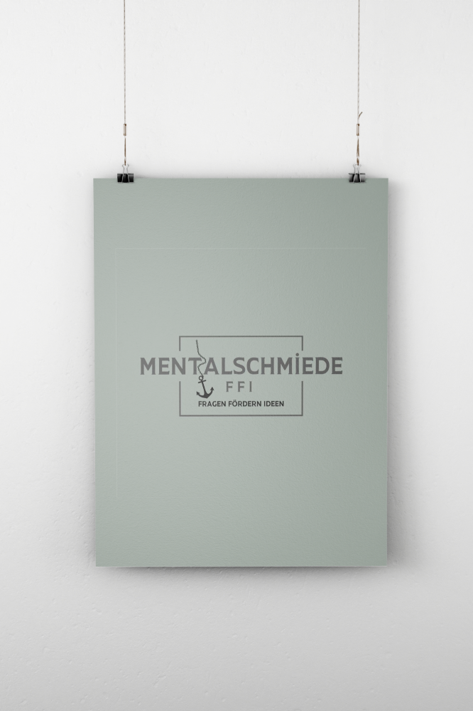 hanging poster mockup color